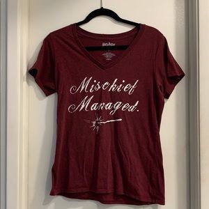 Harry Potter Mischief Managed V-neck Shirt